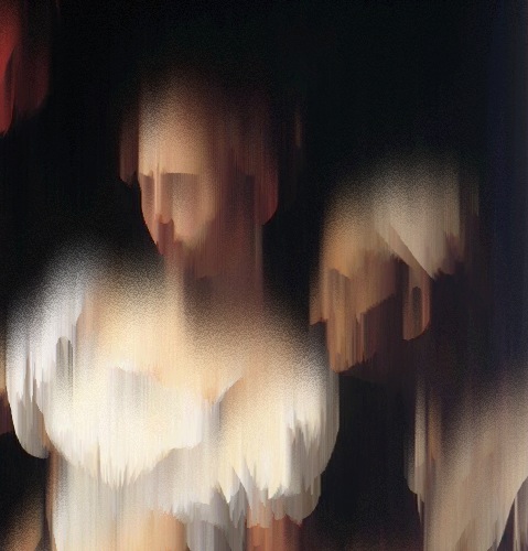 100k random pixels per frame: if pixel is brighter than the one below it, swap pixels. Repeat.  Original .